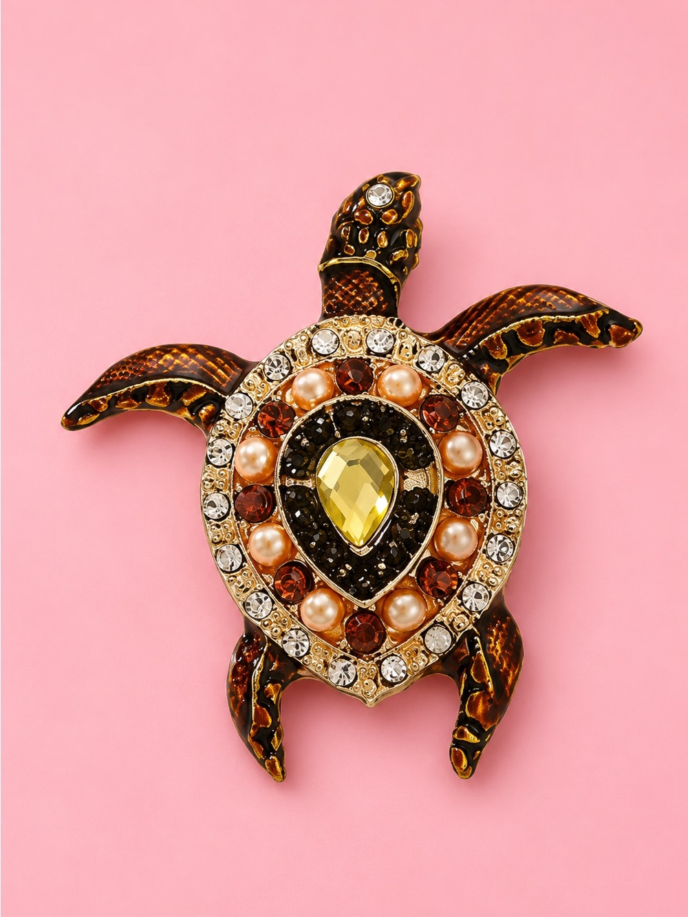 Coastal Charm Sea Turtle Brooch